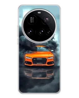 Чехол для Xiaomi 15 Ultra с картинкой «Audi в облаках дыма»
