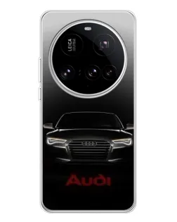 Чехол для Xiaomi 15 Ultra с картинкой «Audi — градиентный контур»
