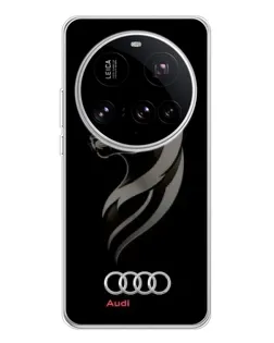 Чехол для Xiaomi 15 Ultra с картинкой «Графика — пантера и Audi»