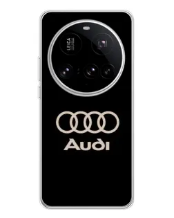 Чехол для Xiaomi 15 Ultra с картинкой «Audi — золотой логотип»