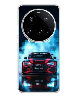Чехол для Xiaomi 15 Ultra с картинкой «Audi Sport — неон»