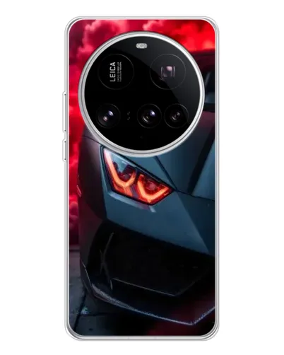 Чехол для Xiaomi 15 Ultra с картинкой «Lamborghini красное сияние»