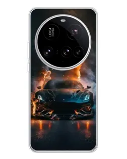 Чехол для Xiaomi 15 Ultra с картинкой «Lamborghini дымная эстетика»