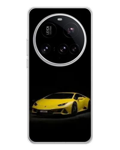 Чехол для Xiaomi 15 Ultra с картинкой «Lamborghini желтый акцент»