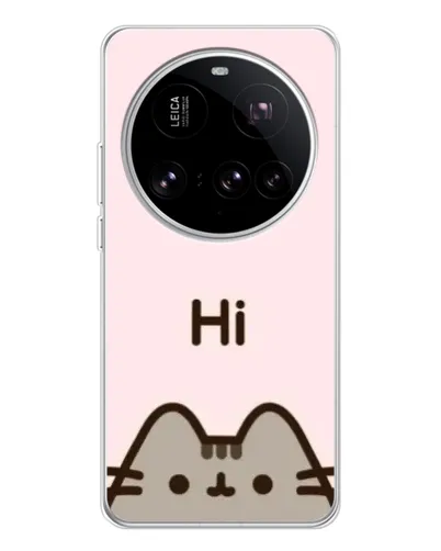 Чехол для Xiaomi 15 Ultra с картинкой «Пушин говорит Hi» Чехол для Xiaomi 15 Ultra с картинкой «Пушин говорит Hi»