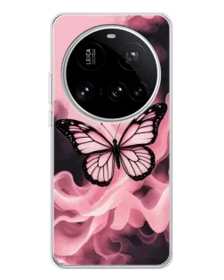 Чехол для Xiaomi 15 Ultra с картинкой «Бабочка в дыму» Чехол для Xiaomi 15 Ultra с картинкой «Бабочка в дыму»
