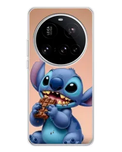 Чехол для Xiaomi 15 Ultra с картинкой «Стич ест шоколад»