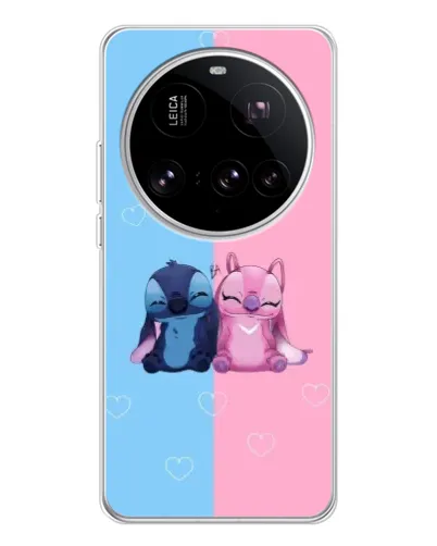 Чехол для Xiaomi 15 Ultra с картинкой «Stitch и Angel Love» Чехол для Xiaomi 15 Ultra с картинкой «Stitch и Angel Love»