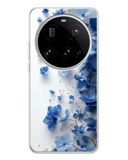 Чехол для Xiaomi 15 Ultra с картинкой «Голубой цветочный каскад» Чехол для Xiaomi 15 Ultra с картинкой «Голубой цветочный каскад»