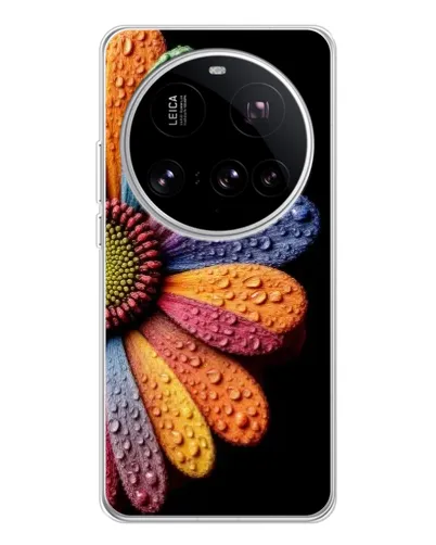 Чехол для Xiaomi 15 Ultra с картинкой «Радужный цветок»