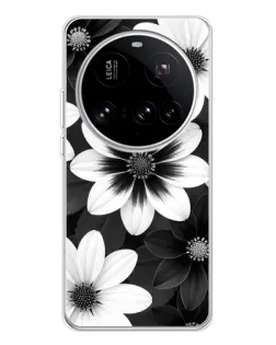 Чехол для Xiaomi 15 Ultra с картинкой «Монохромные астры» Чехол для Xiaomi 15 Ultra с картинкой «Монохромные астры»