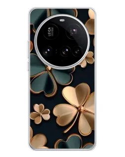 Чехол для Xiaomi 15 Ultra с картинкой «Клевер в золоте» Чехол для Xiaomi 15 Ultra с картинкой «Клевер в золоте»