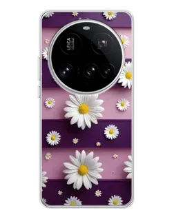 Чехол для Xiaomi 15 Ultra с картинкой «Ромашки на фиолетовом» Чехол для Xiaomi 15 Ultra с картинкой «Ромашки на фиолетовом»