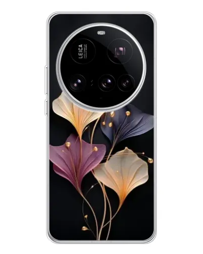 Чехол для Xiaomi 15 Ultra с картинкой «Лиловые цветы грации»