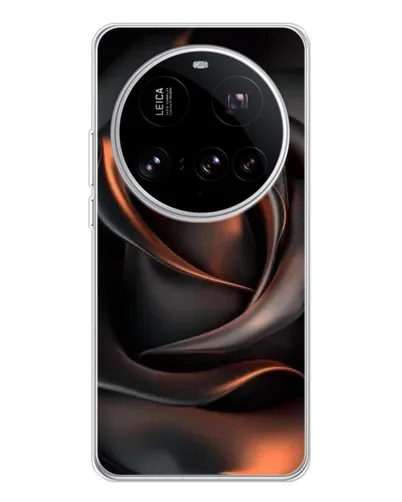 Чехол для Xiaomi 15 Ultra с картинкой «Шелковая черная роза»