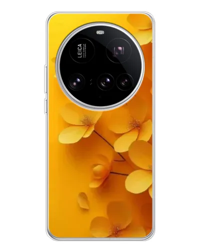 Чехол для Xiaomi 15 Ultra с картинкой «Золотые лепестки»