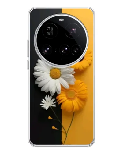 Чехол для Xiaomi 15 Ultra с картинкой «Подсолнух и ромашка»