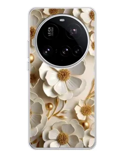 Чехол для Xiaomi 15 Ultra с картинкой «Белие бумажние цвети» Чехол для Xiaomi 15 Ultra с картинкой «Белие бумажние цвети»