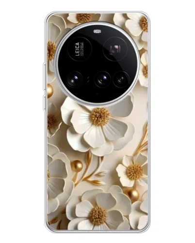 Чехол для Xiaomi 15 Ultra с картинкой «Белие бумажние  цвети»