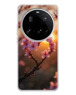 Чехол для Xiaomi 15 Ultra с картинкой «Розовый цвет сердце на фоне заката» Чехол для Xiaomi 15 Ultra с картинкой «Розовый цвет сердце на фоне заката»