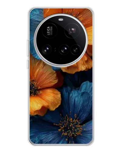 Чехол для Xiaomi 15 Ultra с картинкой «Яркая сине-оранжевая флора» Чехол для Xiaomi 15 Ultra с картинкой «Яркая сине-оранжевая флора»