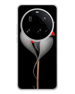 Чехол для Xiaomi 15 Ultra с картинкой «Серебряный фантазийный цветок» Чехол для Xiaomi 15 Ultra с картинкой «Серебряный фантазийный цветок»