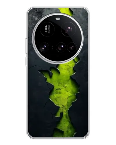 Чехол для Xiaomi 15 Ultra с картинкой «Салатовый разлом скалы» Чехол для Xiaomi 15 Ultra с картинкой «Салатовый разлом скалы»