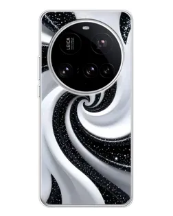 Чехол для Xiaomi 15 Ultra с картинкой «Черно-белая спираль» Чехол для Xiaomi 15 Ultra с картинкой «Черно-белая спираль»