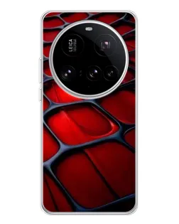 Чехол для Xiaomi 15 Ultra с картинкой «Красная глянцевая сетка» Чехол для Xiaomi 15 Ultra с картинкой «Красная глянцевая сетка»