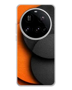 Чехол для Xiaomi 15 Ultra с картинкой «Геометрия оранжевых кругов» Чехол для Xiaomi 15 Ultra с картинкой «Геометрия оранжевых кругов»