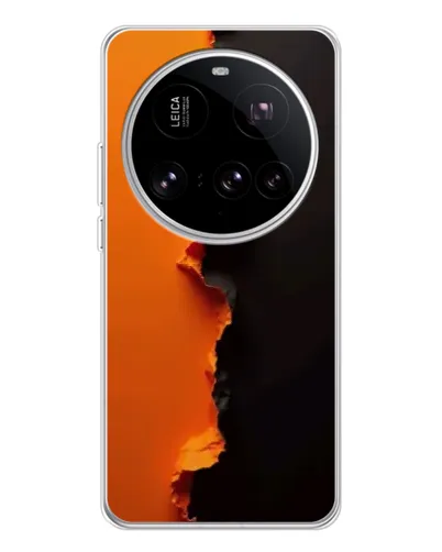 Чехол для Xiaomi 15 Ultra с картинкой «Оранжевый разлом» Чехол для Xiaomi 15 Ultra с картинкой «Оранжевый разлом»