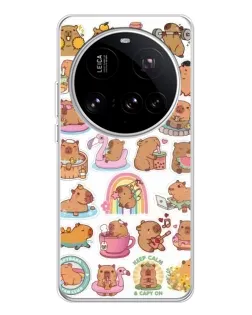 Чехол для Xiaomi 15 Ultra с картинкой «Капибары набор» Чехол для Xiaomi 15 Ultra с картинкой «Капибары набор»