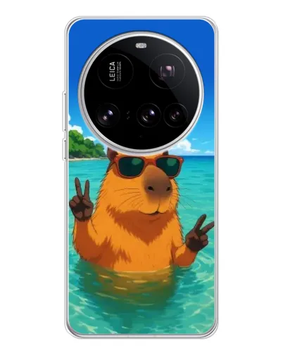 Чехол для Xiaomi 15 Ultra с картинкой «Морская капибара» Чехол для Xiaomi 15 Ultra с картинкой «Морская капибара»