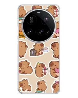 Чехол для Xiaomi 15 Ultra с картинкой «Капибары паттерн» Чехол для Xiaomi 15 Ultra с картинкой «Капибары паттерн»