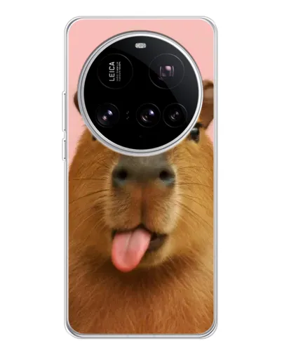 Чехол для Xiaomi 15 Ultra с картинкой «Капибара с языком» Чехол для Xiaomi 15 Ultra с картинкой «Капибара с языком»