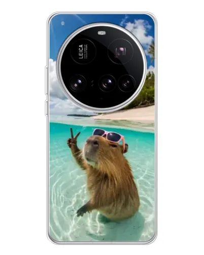 Чехол для Xiaomi 15 Ultra с картинкой «Капибара на море» Чехол для Xiaomi 15 Ultra с картинкой «Капибара на море»