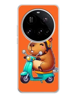 Чехол для Xiaomi 15 Ultra с картинкой «Капибара на скутере» Чехол для Xiaomi 15 Ultra с картинкой «Капибара на скутере»