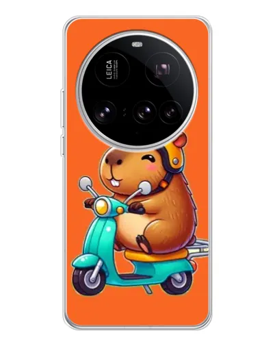 Чехол для Xiaomi 15 Ultra с картинкой «Капибара на скутере» Чехол для Xiaomi 15 Ultra с картинкой «Капибара на скутере»