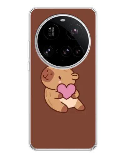 Чехол для Xiaomi 15 Ultra с картинкой «Капибара с сердцем» Чехол для Xiaomi 15 Ultra с картинкой «Капибара с сердцем»