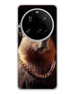 Чехол для Xiaomi 15 Ultra с картинкой «Капибара золотая цепь» Чехол для Xiaomi 15 Ultra с картинкой «Капибара золотая цепь»