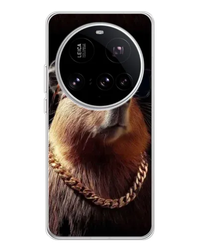 Чехол для Xiaomi 15 Ultra с картинкой «Капибара золотая цепь» Чехол для Xiaomi 15 Ultra с картинкой «Капибара золотая цепь»