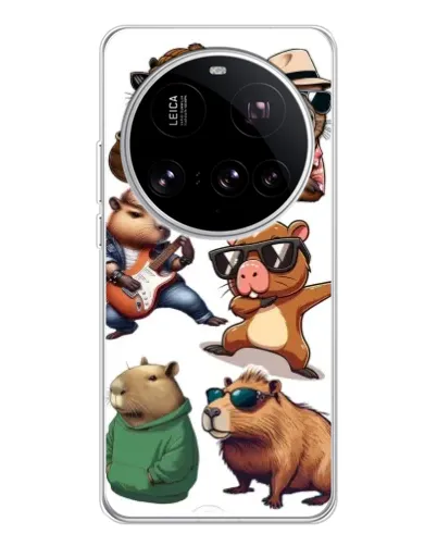 Чехол для Xiaomi 15 Ultra с картинкой «Крутые капибары музыканты» Чехол для Xiaomi 15 Ultra с картинкой «Крутые капибары музыканты»