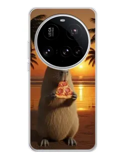 Чехол для Xiaomi 15 Ultra с картинкой «Капибара с пиццей» Чехол для Xiaomi 15 Ultra с картинкой «Капибара с пиццей»