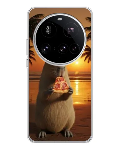 Чехол для Xiaomi 15 Ultra с картинкой «Капибара с пиццей» Чехол для Xiaomi 15 Ultra с картинкой «Капибара с пиццей»