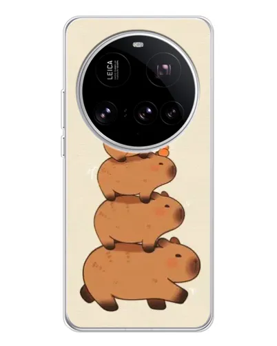 Чехол для Xiaomi 15 Ultra с картинкой «Башня из капибар» Чехол для Xiaomi 15 Ultra с картинкой «Башня из капибар»