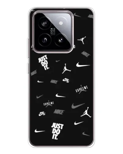 Чехол для Xiaomi 15 с картинкой «Nike Black Pattern» Чехол для Xiaomi 15 с картинкой «Nike Black Pattern»