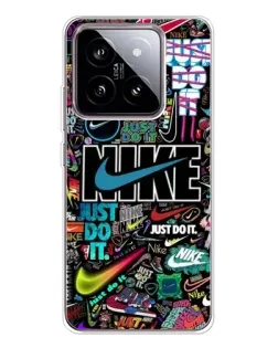 Чехол для Xiaomi 15 с картинкой «Яркий коллаж Nike»