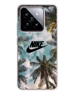 Чехол для Xiaomi 15 с картинкой «Тропический принт Nike»