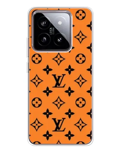 Чехол для Xiaomi 15 с картинкой «Оранжевый стиль LV»