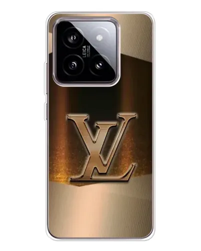 Чехол для Xiaomi 15 с картинкой «LV — золотое сияние»